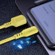 Кабель Colorway USB - MicroUSB (soft silicone) 2.4а 1м жовтий