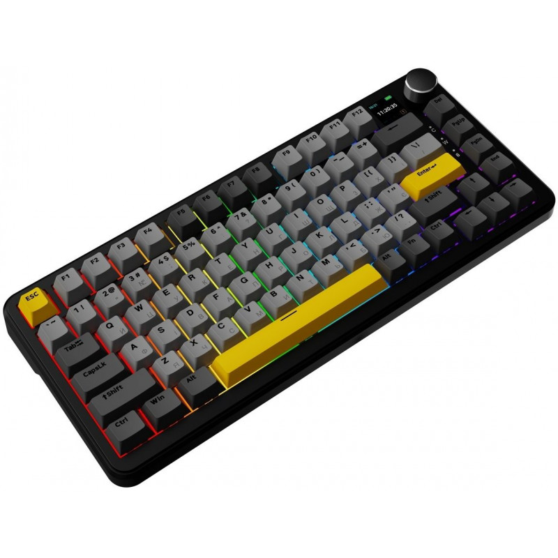 Клавіатура механічна Ajazz AK820 MAX PLUS Daydream Switch RGB Wireless/BT/USB Black AK820MAX-DD-BGY