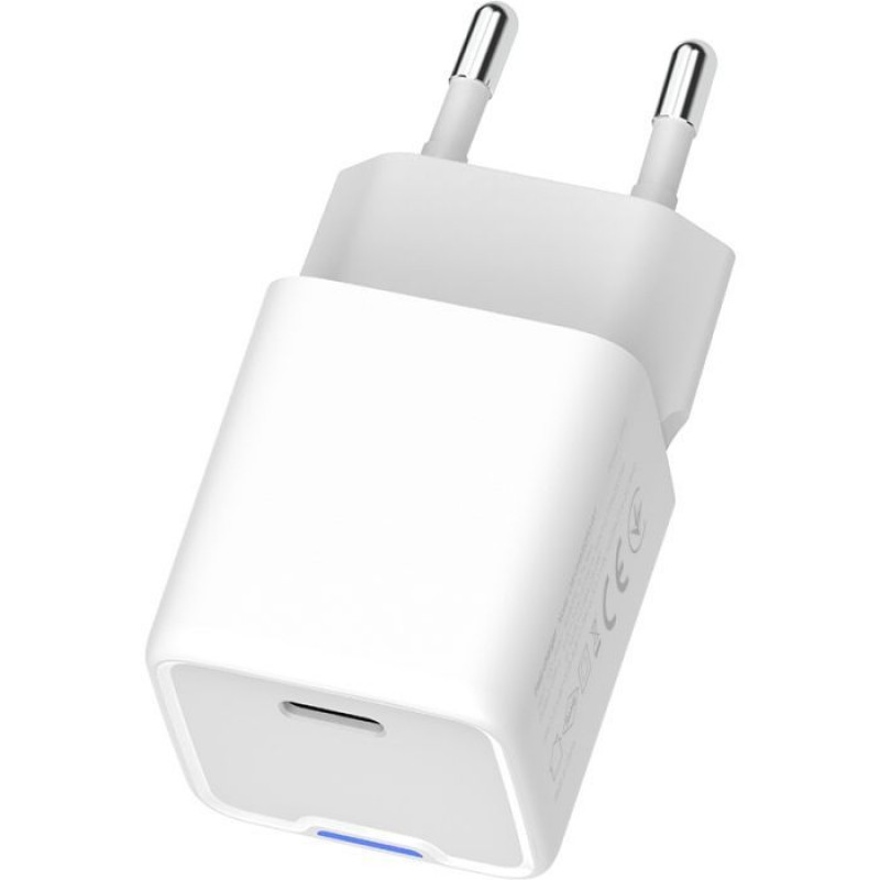 Зарядний пристрій Colorway GaN Mini 25W PD Port PPS USB-C біле