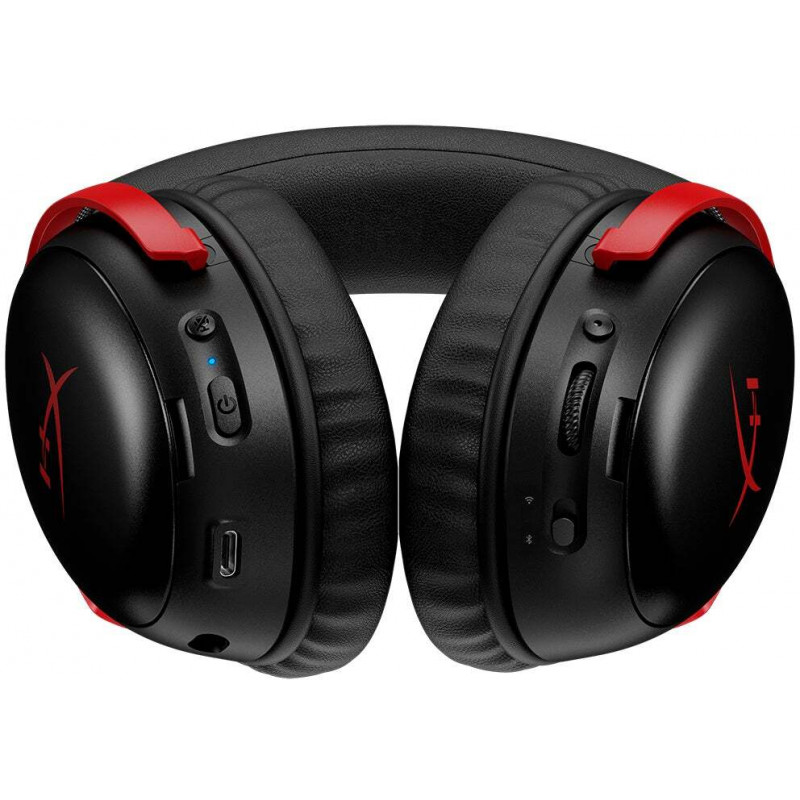 Гарнітура ігрова HyperX Cloud III S, WL/USB-A/USB-C, чорно-червоний A59Z0AA