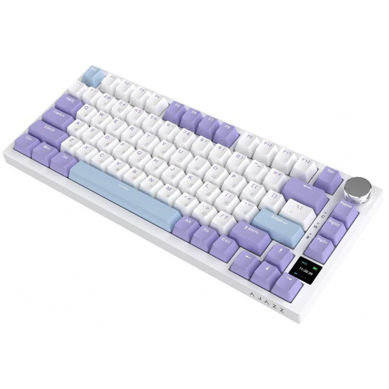 Клавіатура Ajazz AK820 PRO 75% Flying Fish Switch White RGB (AK820PRO-FF-PWB)