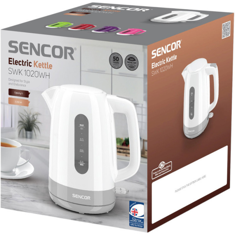 Електрочайник SENCOR SWK 1020WH