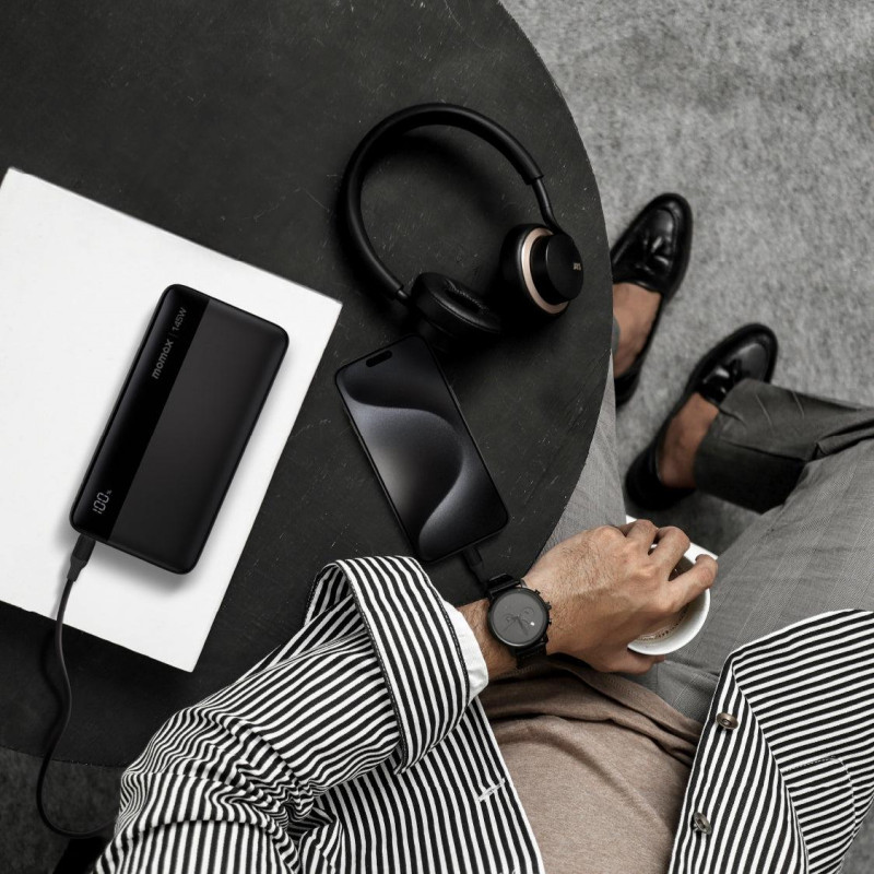 Портативний зарядний пристрій MOMAX USB-C 25000MAH BLACK IP150D