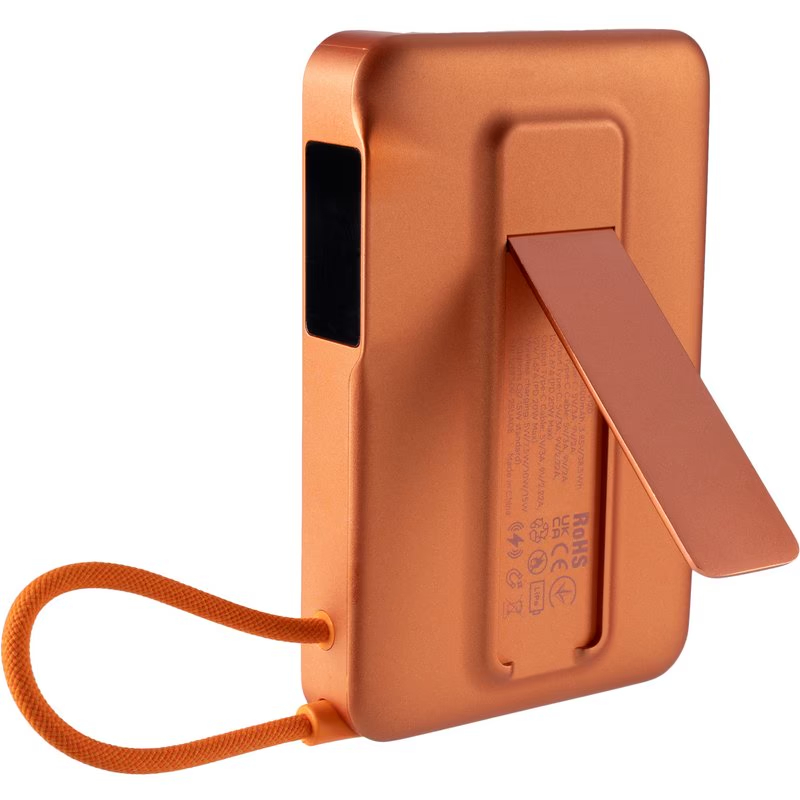 Power Bank Gelius Fluxen GP-PBW120 Magnetic Wireless Charge Qi2 15W 10000mAh Orange