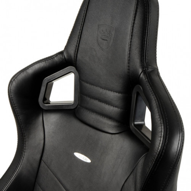 Ігрове крісло Noblechairs EPIC шкіра, чорний NBL-RL-BLA-001