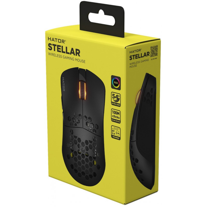 Ігрова миша HATOR Stellar Wireless (HTM650) black