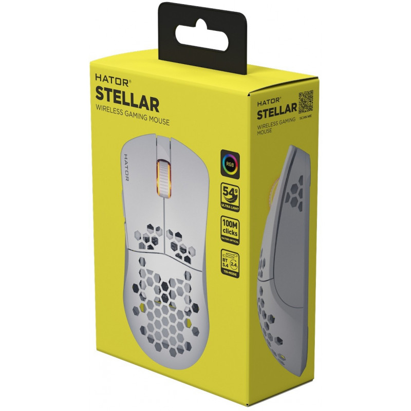 Ігрова миша HATOR Stellar Wireless (HTM651) white