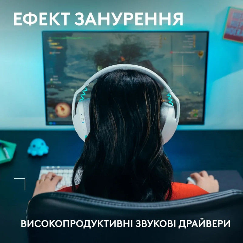 Навушники Logitech G321 Lightspeed Wireless White (981-001569)