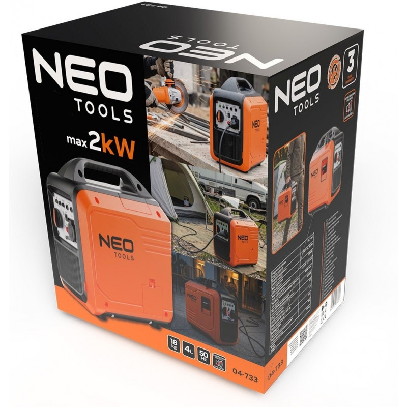Генератор бензиновий інверторний Neo Tools 04-733