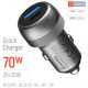 Автомобільний зарядний пристрій Colorway 2USB (70W) Gray CW-CHA066PD-GR