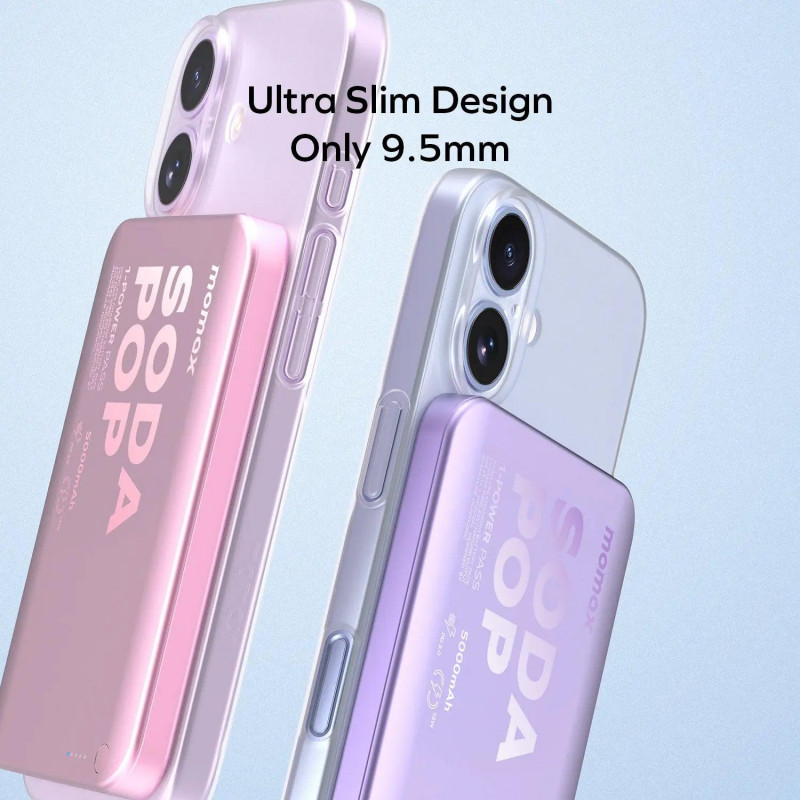 Портативний зарядний пристрій MOMAX WRL 5000MAH PURPLE IP165U