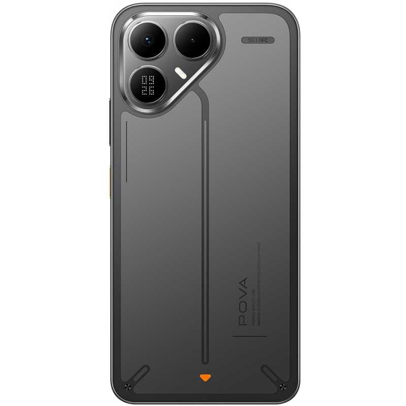 Смартфон TECNO POVA 8 5G (LK6) 8/128ГБ, 2SIM, Graphite Black 4894947132322