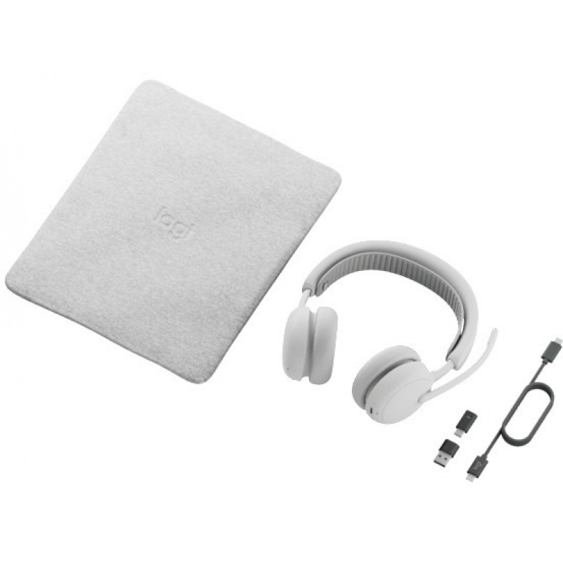 Навушники Logitech Zone Wireless 2 ES for Business Off-White TEAMS version with receiver (981-001520