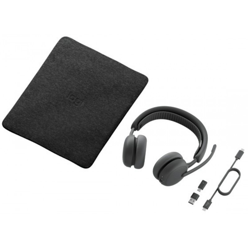 Навушники Logitech Zone Wireless 2 ES for Business Graphite TEAMS version with receiver (981-001493)
