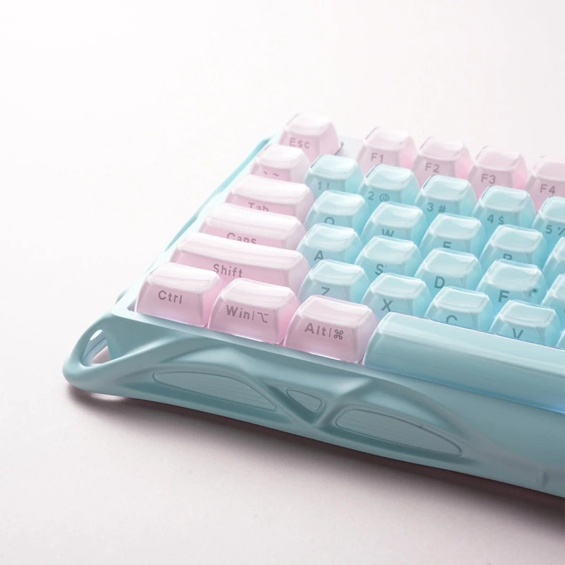 Клавіатура механічна GravaStar Mercury K1 Lite 80keys, BT/WL/USB, Aurora Mist GSK1LITE_PM_MINT