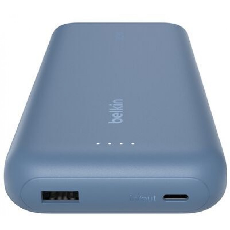 Акумулятор портативний літій-іонний Power Bank Belkin 20000мА·год, 30Вт, з інтегрованим кабелем USB-