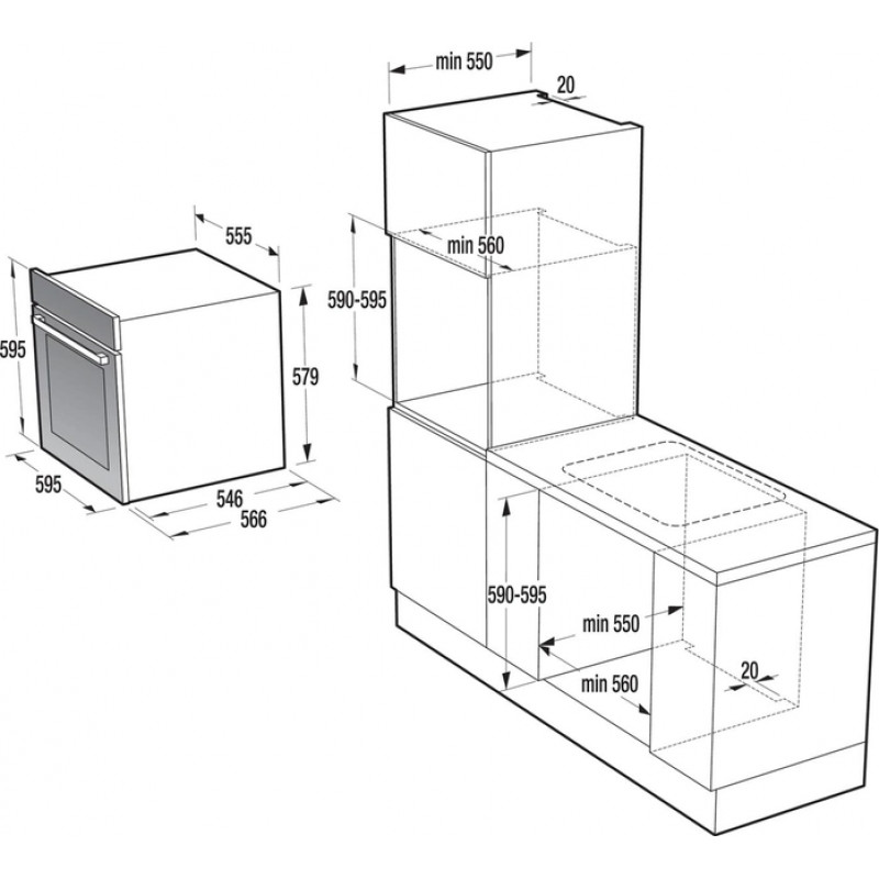 Духова шафа Gorenje BO798S38BG