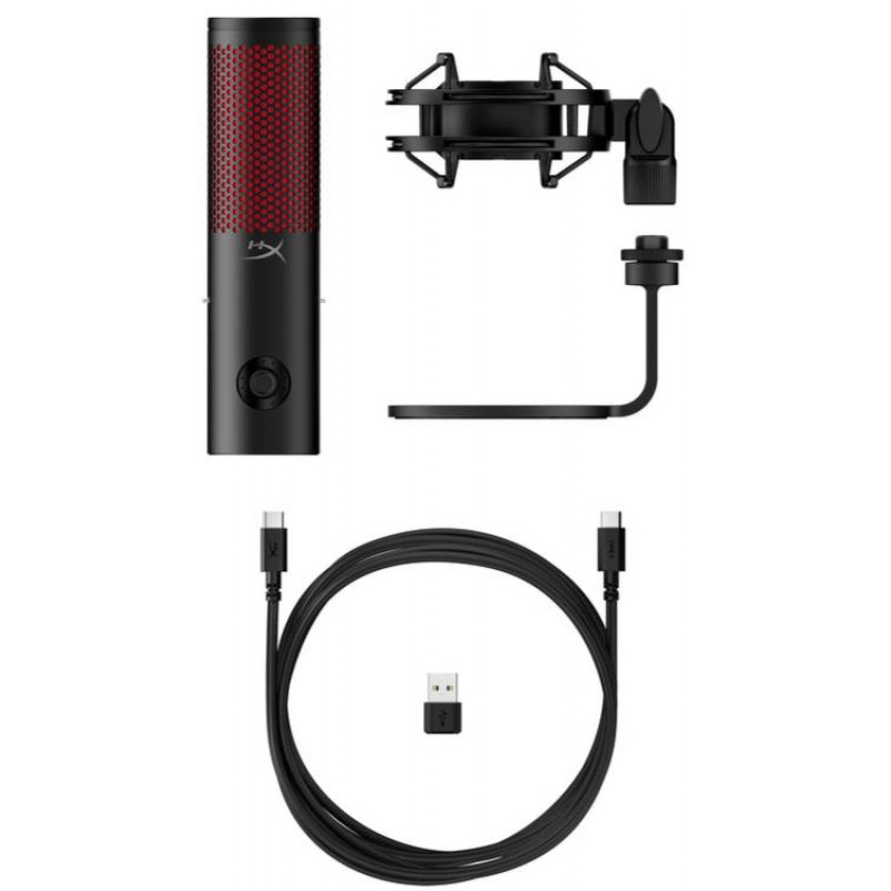 Мікрофон геймінговий HyperX QuadCast 2, Omni/Uni/Bi, USB-A, 3м, RGB, чорний 872V1AA