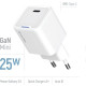 Зарядний пристрій Colorway GaN Mini 25W PD Port PPS USB-C біле