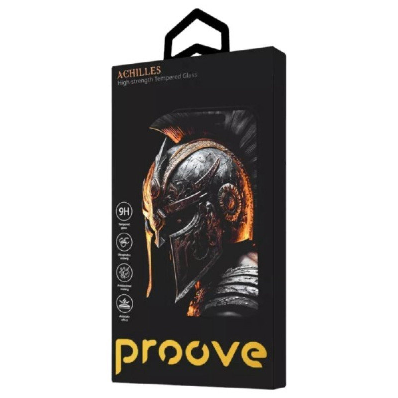 Захисне скло Proove Achilles iPhone 17 Pro Max/18 Pro Max (black) (Installation Box)