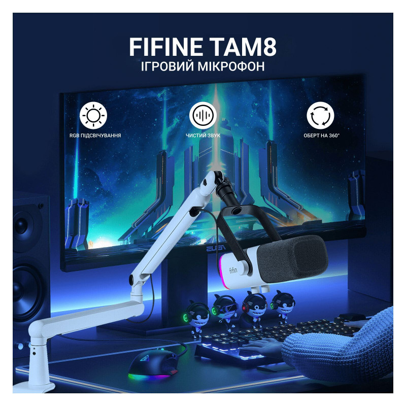 USB мікрофон Fifine TAM8W