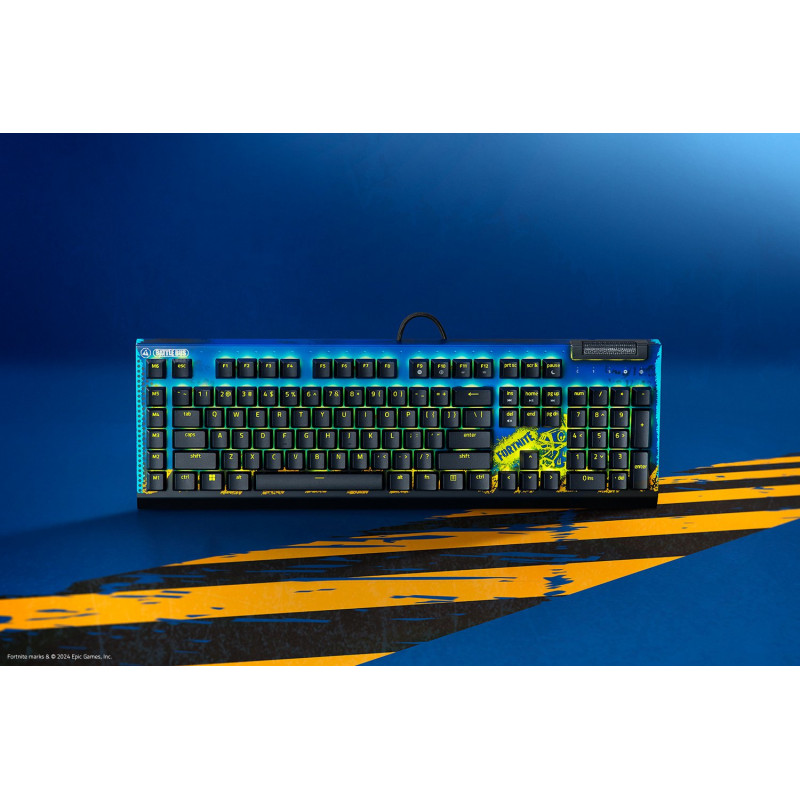 Клавіатура механічна RAZER BlackWidow V4 X, Yellow Switch, FORTNITE (RZ03-04703600-R3M1)