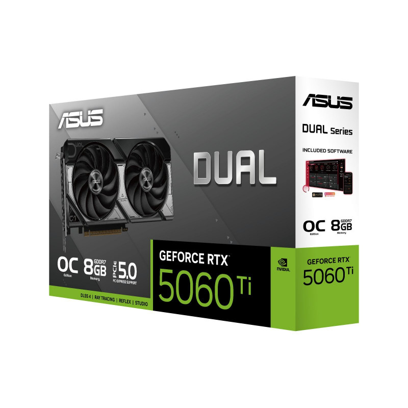 Відеокарта ASUS Nvidia GeForce RTX 5060TI DUAL OC 8GB (DUAL-RTX5060TI-O8G)