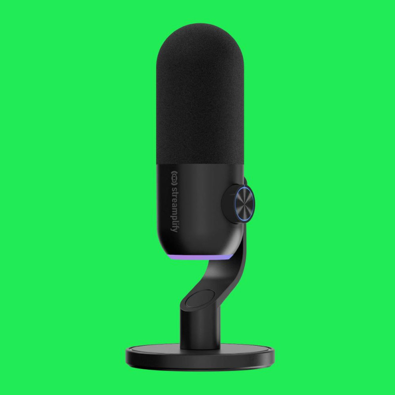 Мікрофон Streamplify MIC MINI-48-RGB-ST, чорний SPMC-MM1C327.11