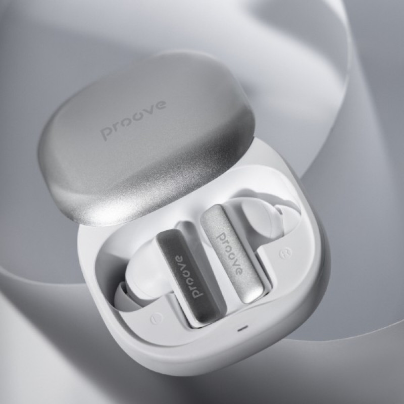 Навушники Proove NoLimit TWS with Hybrid ANC (APP) (white/silver)