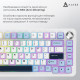 Клавіатура механічна Ajazz AK820 MAX PLUS Daydream Switch RGB Wireless/BT/USB White AK820MAX-DD-BWD