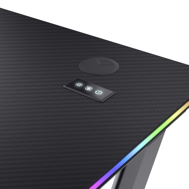 Стіл Trust GXT 709W LUMINUS, RGB, чорний 25184_TRUST