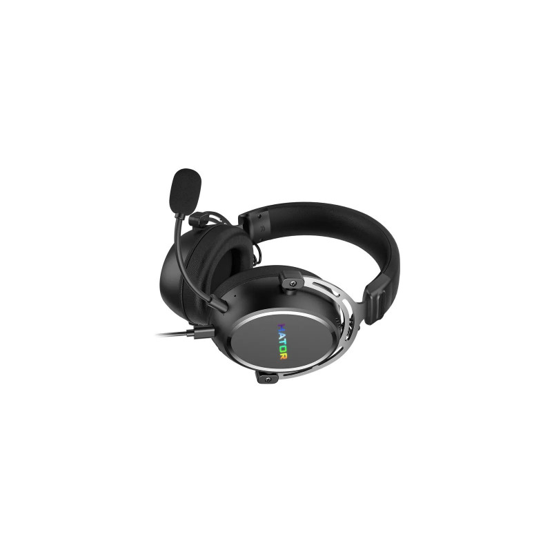 Ігрова гарнітура HATOR HYPERGANG 3 Hi-Res (ESH50) USB7.1 black, BT phone calls