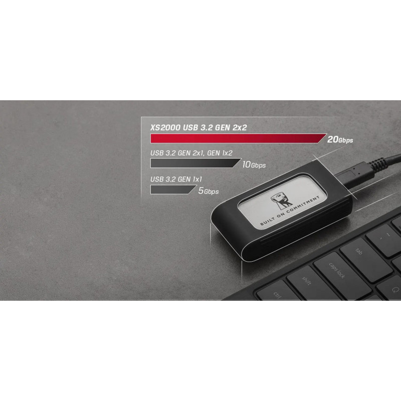 SSD Kingston XS2000 BOC 500GB USB 3.2 Gen2 (2x2) Type-C 3D NAND