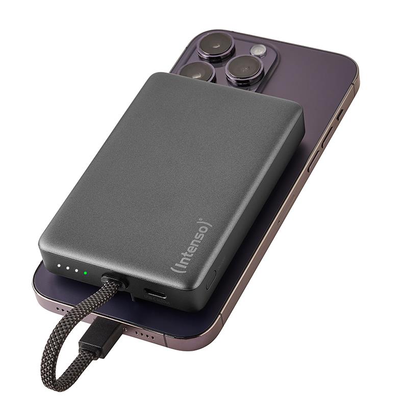 Портативний зарядний пристрій INTENSO USB 10000MAH MAG GREY 7340034 MC10000