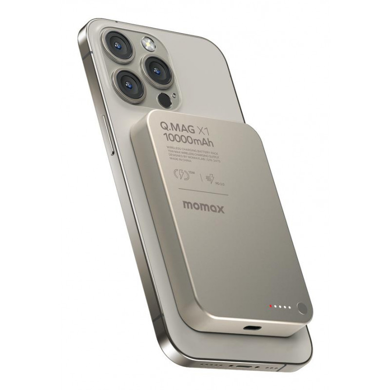 Портативний зарядний пристрій MOMAX WRL 10000MAH Q.MAG X1 TITAN. IP117AE
