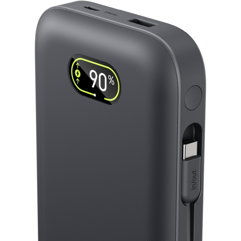 Акумулятор портативний Power Bank Belkin 27000мА·год, з інтегрованим кабелем USB-C, сірий BPB040HQCH