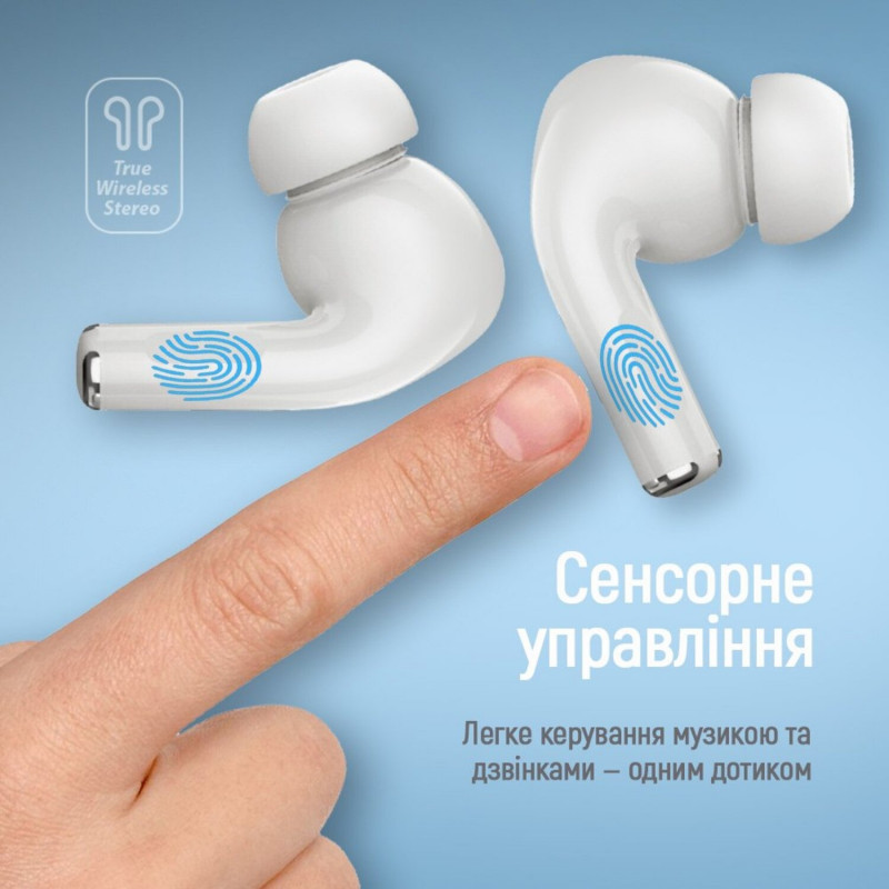 Навушники СolorWay Slim TWS-5 Earbuds White