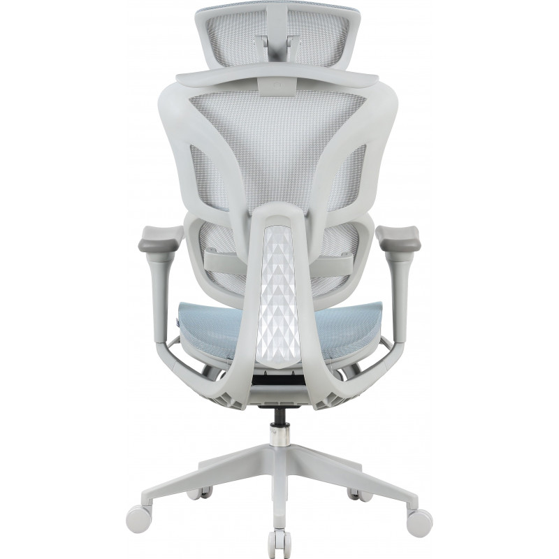 Крісло офісне OfficePro Elite OC950GLB Gray/Light Blue