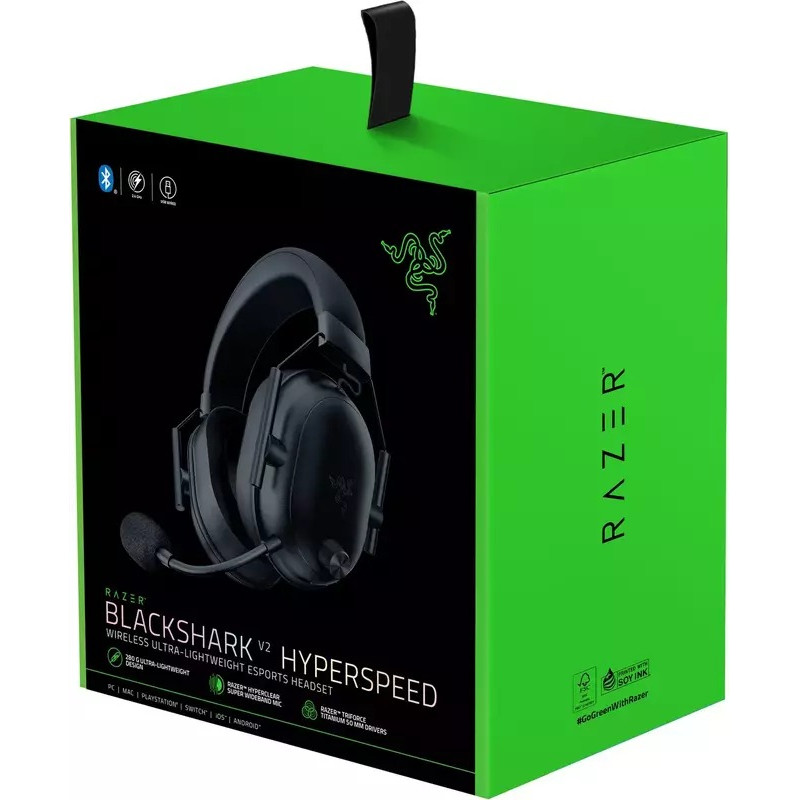 Гарнітура Razer BlackShark V2 HyperSpeed, USB/WL, чорний RZ04-04960100-R3M1