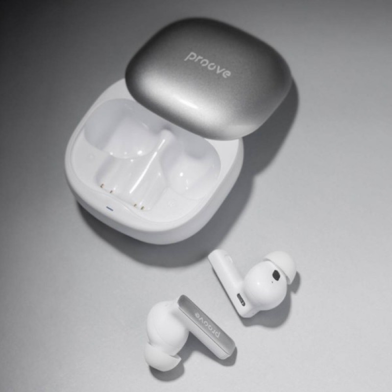 Навушники Proove NoLimit TWS with Hybrid ANC (APP) (white/silver)