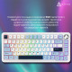 Клавіатура механічна Ajazz AK820 MAX PLUS Daydream Switch RGB Wireless/BT/USB White AK820MAX-DD-BWD