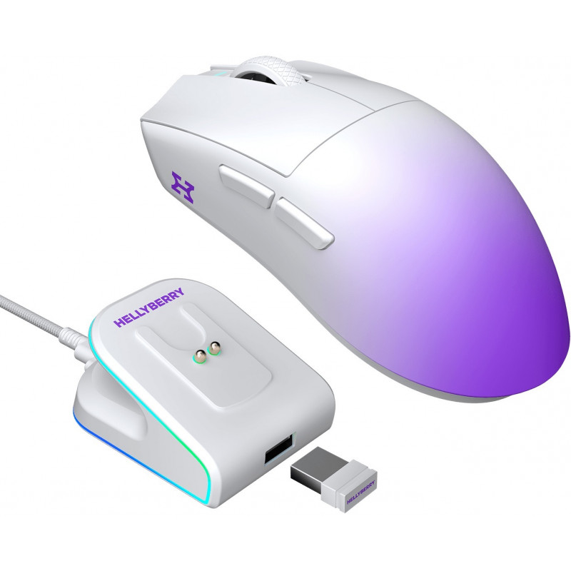 Ігрова миша HATOR Hellyberry HM47 PRO wireless HM47PRO_white_violet
