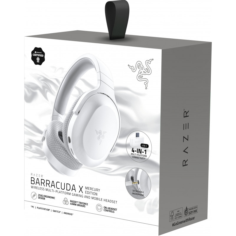 Гарнітура RAZER Barracuda X, Mercury (RZ04-04430200-R3M1)
