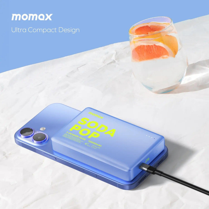 Портативний зарядний пристрій MOMAX WRL 10000MAH TITANIUM IP137L