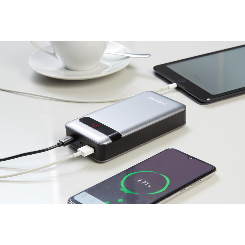 Портативний зарядний пристрій INTENSO USB 20000MAH QC3.0 ANTHRACITE 7332354
