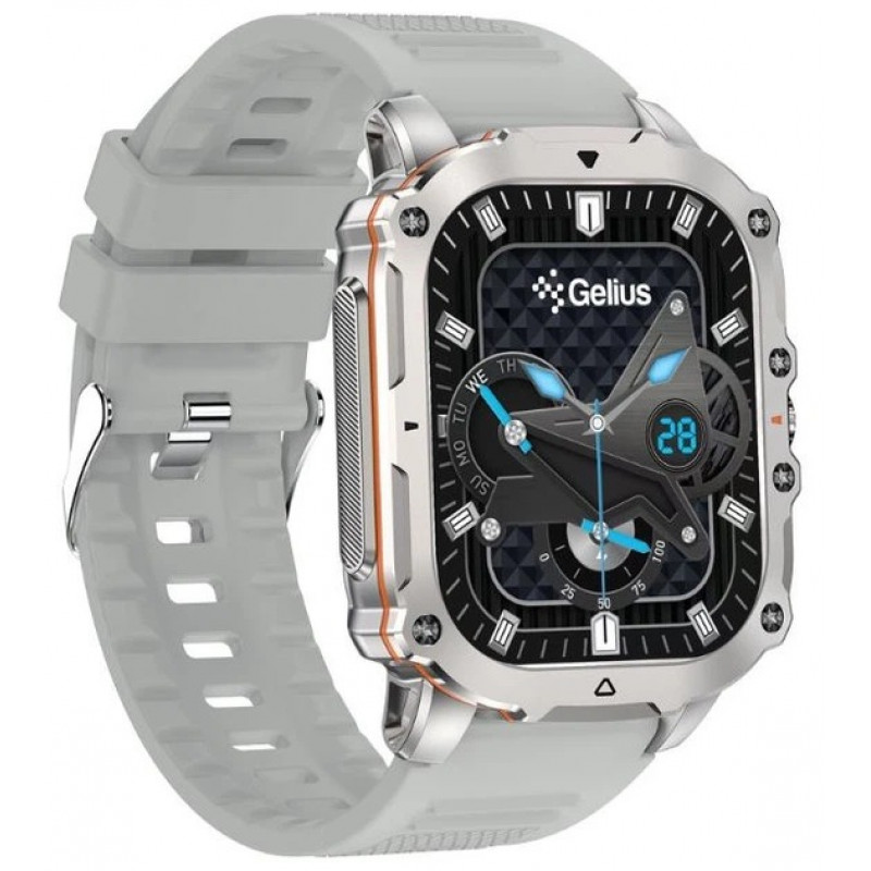 Смарт годинник Gelius Tactical Heavy (GP-SW016) Silver Titan