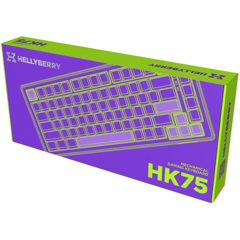 Клавіатура механічна HATOR Hellyberry HK75 White-Violet