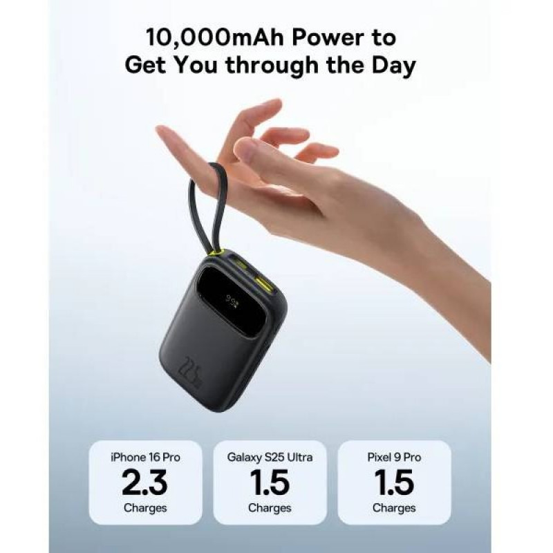 Power Bank Baseus EnerFill FC31 Qpow 3 Digital Display 20000mAh 45W (E0028D00) 2 in 1 Black