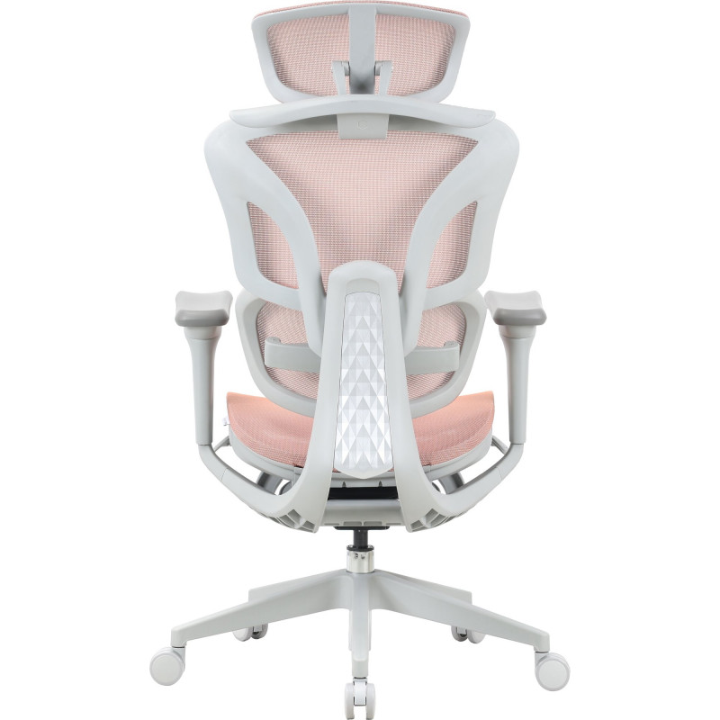 Крісло офісне OfficePro Elite OC950GLP Gray/Light Pink