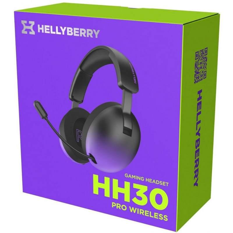 Ігрова гарнітура HATOR Hellyberry HH30 PRO wireless (HH30_PRO_wireless_BV) black-violet gradient
